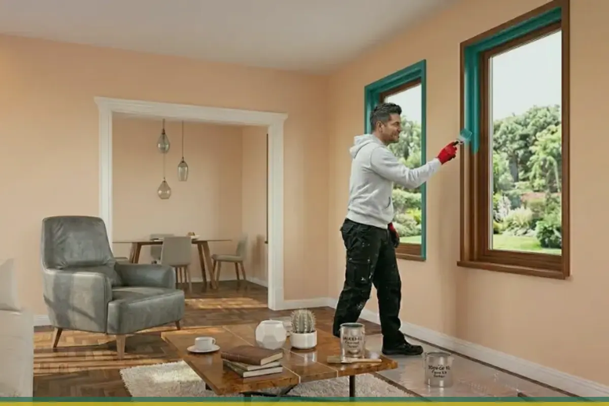 Imagen de referencia de pintura profesional en casa e interior residencial para servicio en Villa Nueva