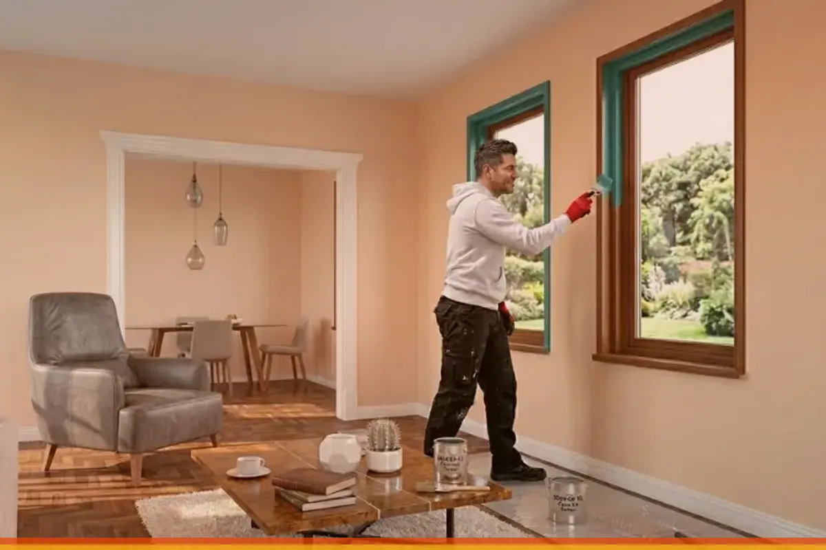 Imagen de referencia de pintura profesional en casa e interior residencial para servicio en Zona 17