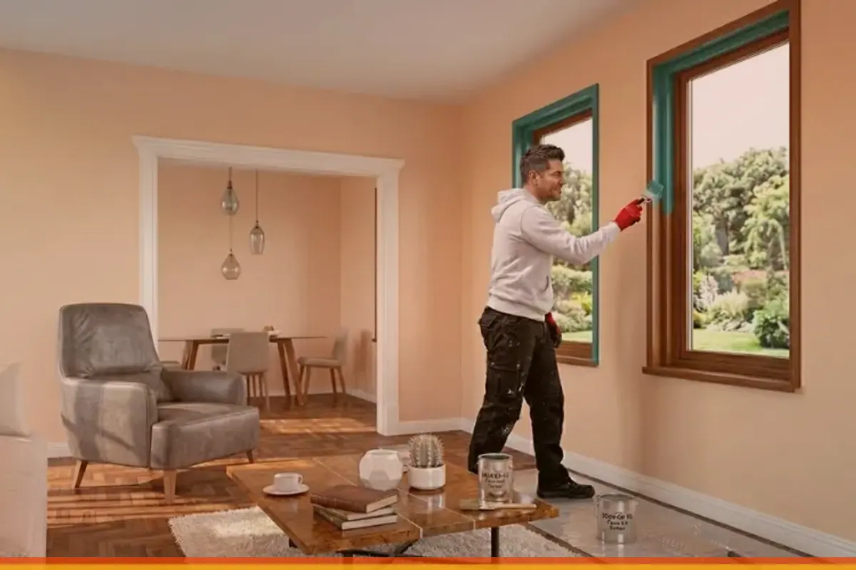 Imagen de referencia de pintura profesional en casa e interior residencial para servicio en Zona 7
