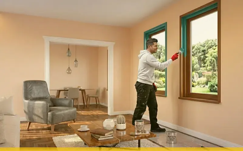 Imagen de referencia de pintura de casas y residencias para Zona 2: interior residencial y acabado de paredes